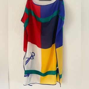 VTG Baar&Beards 100% Silk Scarf Made in Japan 30’x30’ Geometric Striped